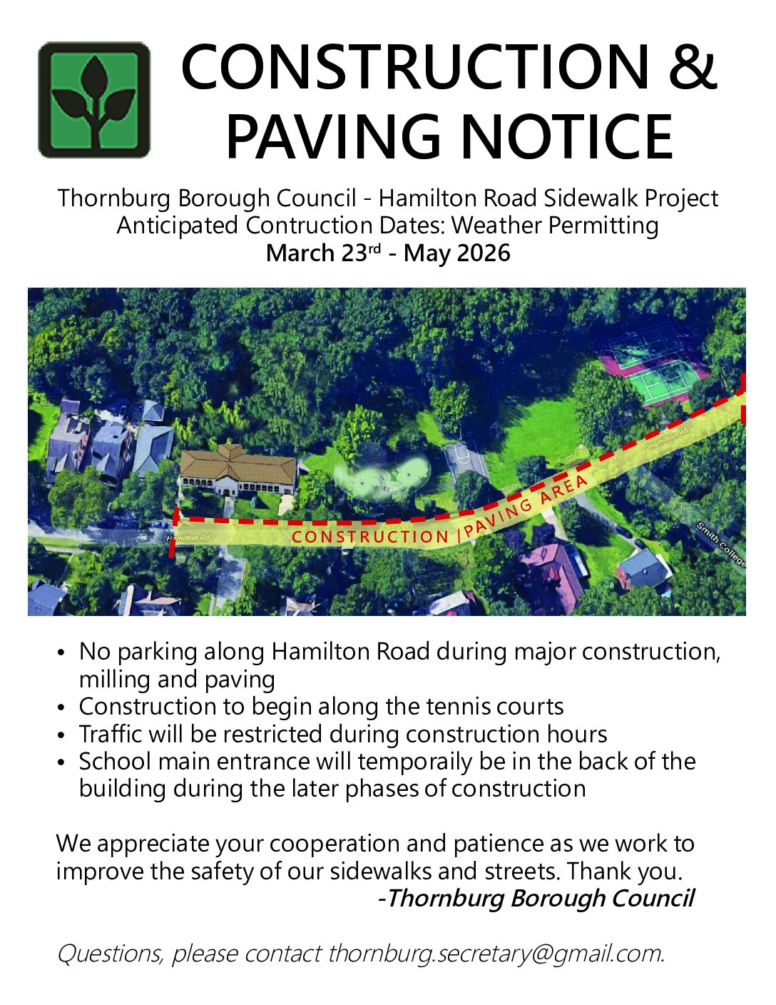 Hamilton Road Sidewalk Project